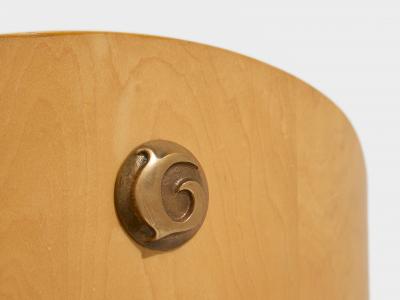  Garouste Bonetti Garouste Bonetti Concerto chairs sycamore bronze alpaca velvet 1990