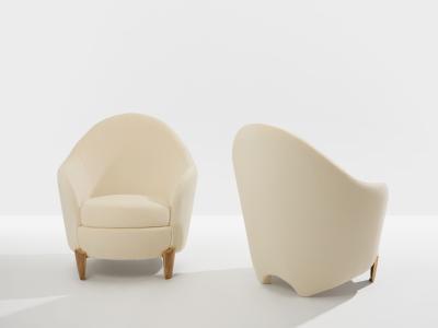  Garouste Bonetti Garouste Bonetti Koala armchairs bronze alpaca velvet 1995