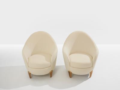  Garouste Bonetti Garouste Bonetti Koala armchairs bronze alpaca velvet 1995