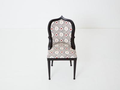  Garouste Bonetti Garouste Bonetti desk chair Palace Privilege Rubelli fabric 1980