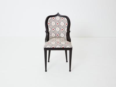  Garouste Bonetti Garouste Bonetti desk chair Palace Privilege Rubelli fabric 1980