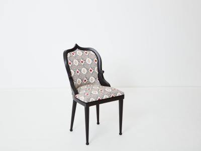  Garouste Bonetti Garouste Bonetti desk chair Palace Privilege Rubelli fabric 1980