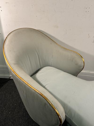  Garouste Bonetti IMPRESSIVE GOLD LEAF DECO REVIVAL CHAISE LOUNGE ATTRIBUTED TO GAROUSTE BONETTI