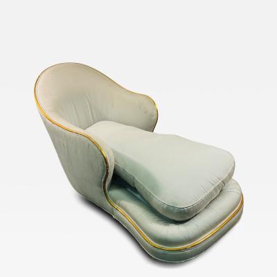  Garouste Bonetti IMPRESSIVE GOLD LEAF DECO REVIVAL CHAISE LOUNGE ATTRIBUTED TO GAROUSTE BONETTI
