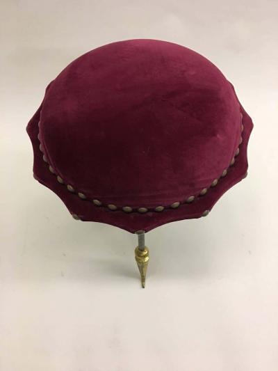  Garouste Bonetti Rare Stool in the style Elizabeth Garouste and Mattia Bonetti circa 1985