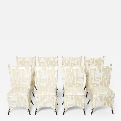  Garouste Bonetti Set of 8 Garouste Bonetti Jour et Nuit bronze dining chairs 1991