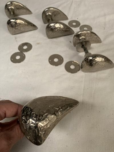  Garouste Bonetti Set of 8 bronze door handles in the style of Garouste et Bonetti