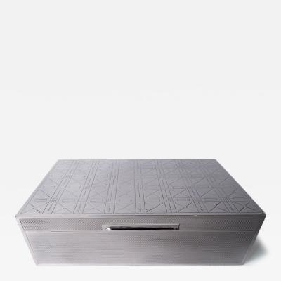  Garrard Co Garrard English Modern Sterling Silver Box 1947