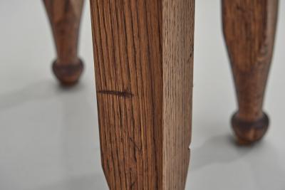  Gaskell Chambers Square Oak Stool by Gaskell Chambers England First half of the 20th Century