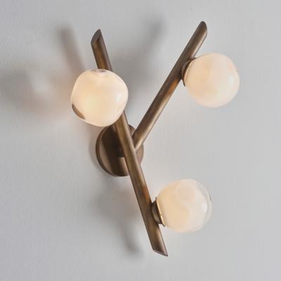  Gaspare Asaro Antares Wall Light Sand White Finish