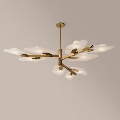  Gaspare Asaro Leaf Ceiling Light Bronze Finish