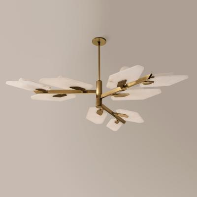  Gaspare Asaro Leaf Ceiling Light Bronze Finish