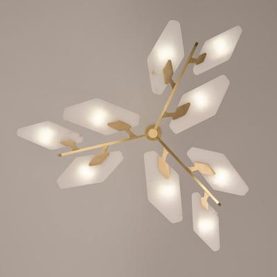  Gaspare Asaro Leaf Ceiling Light Bronze Finish
