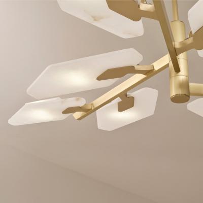 Gaspare Asaro Leaf Ceiling Light Bronze Finish