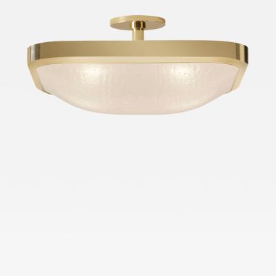  Gaspare Asaro Uno Square Ceiling Light Polished Brass Finish
