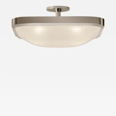  Gaspare Asaro Uno Square Ceiling Light Polished Nickel Finish