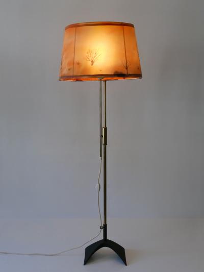  Gebr der Cosack Mid Century Modern Telescopic Floor Lamp by Gebr der Cosack Germany 1950s