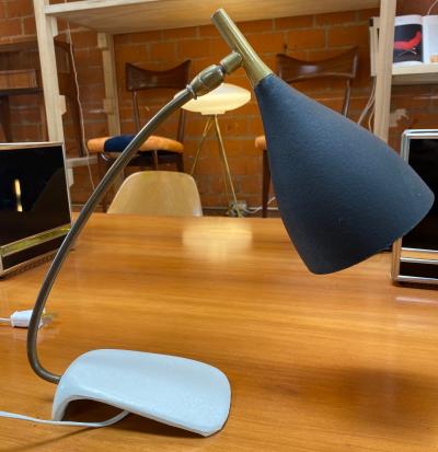  Gebr der Cosack Original modernist 1960s metal Table light made by Cosack Germany 1970s