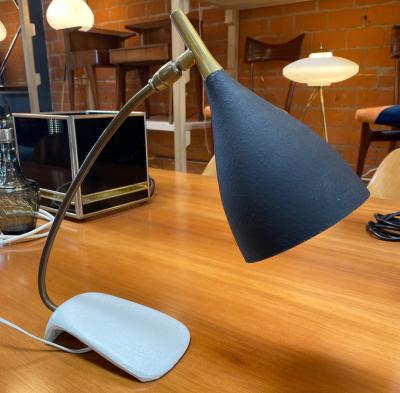  Gebr der Cosack Original modernist 1960s metal Table light made by Cosack Germany 1970s