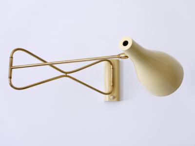  Gebr der Cosack Rare Elegant Mid Century Modern Wall Lamp 9590 28 by Cosack Germany 1950s