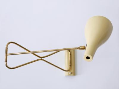  Gebr der Cosack Rare Elegant Mid Century Modern Wall Lamp 9590 28 by Cosack Germany 1950s