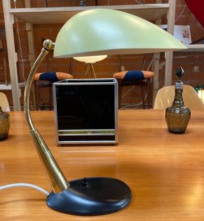  Gebr der Cosack Table Lamp Light Yellow by Gebr der Cosack Germany 1950s
