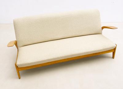  Gelderland 1960s Wooden Sofa by De Ster Gelderland