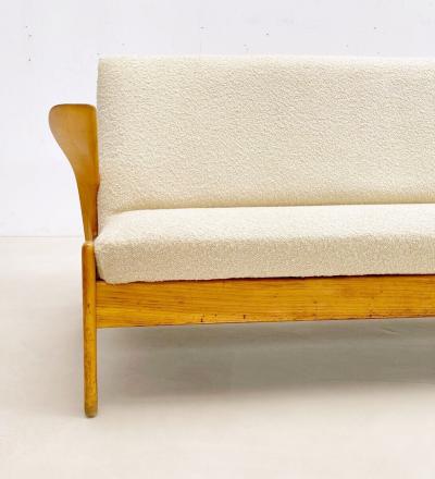  Gelderland 1960s Wooden Sofa by De Ster Gelderland