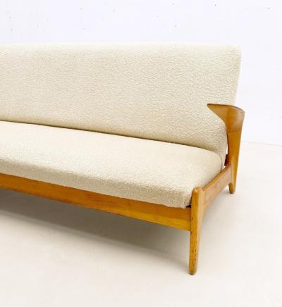  Gelderland 1960s Wooden Sofa by De Ster Gelderland