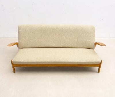  Gelderland 1960s Wooden Sofa by De Ster Gelderland