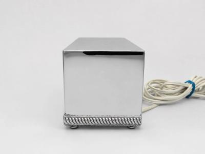  General Electric GE 1949 GE Telechron 8B22 Silver Plated Electric Desk Clock