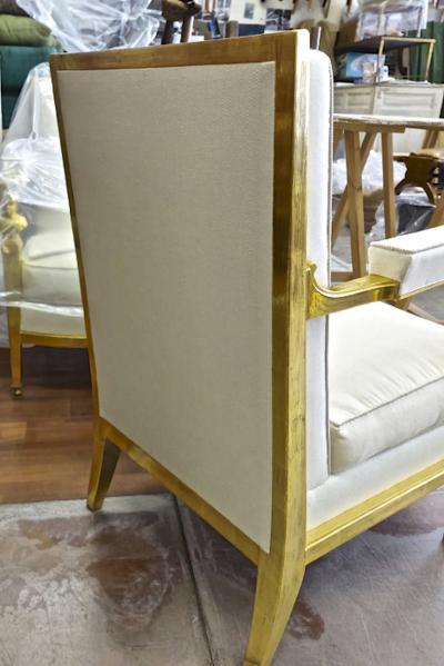  Genes Babut Genes Babut and Poillerat superb pair of French Neo classic chairs