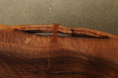  George Nakashima Woodworkers English Walnut Slab Coffee Table by George Nakashima