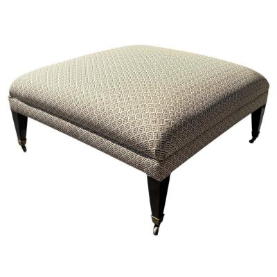  George Smith George Smith Standard Ottoman Bench W Geometric Ulpholstery