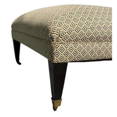  George Smith George Smith Standard Ottoman Bench W Geometric Ulpholstery