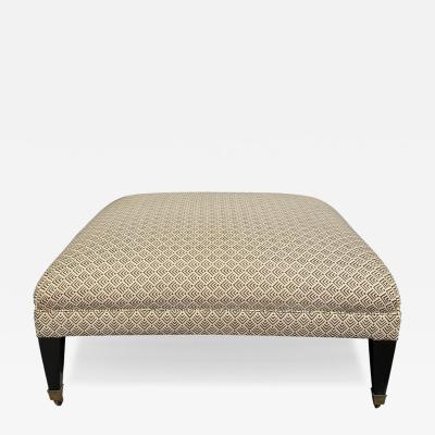  George Smith George Smith Standard Ottoman Bench W Geometric Ulpholstery