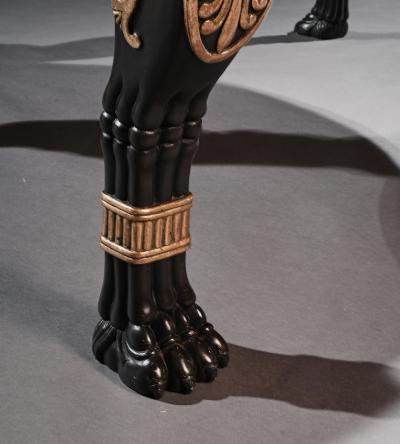  George Smith Regency Mahogany Partners Writing Table In The Manner Of George Smith