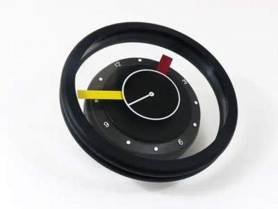  George Sowden Nathalie du Pasquier Postmodern Round Pop Art Desk or Table Clock Memphis Milano Style Italy 1990s