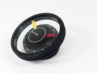  George Sowden Nathalie du Pasquier Postmodern Round Pop Art Desk or Table Clock Memphis Milano Style Italy 1990s