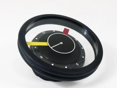  George Sowden Nathalie du Pasquier Postmodern Round Pop Art Desk or Table Clock Memphis Milano Style Italy 1990s