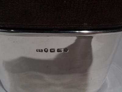  George Unite Jumbo Big Game Era English Sterling Silver Safari Flask 1888