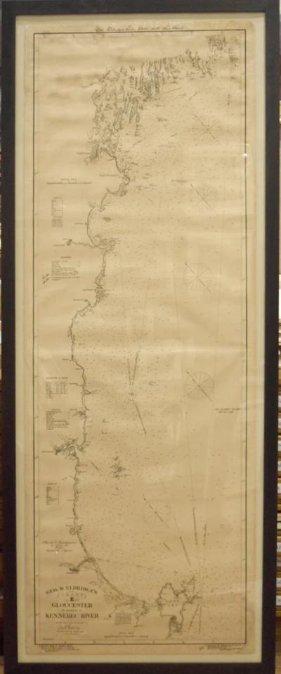  George W ELDRIDGE S CHART E GLOUCESTER TO ENTRANCE TO KENNEBEC RIVER