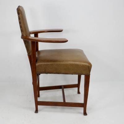  George Walton George Walton An Arts Crafts Glasgow School Oak Abingdon Armchair
