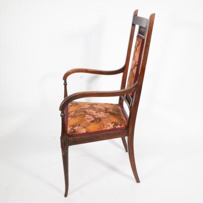  George Walton George Walton for John Rowntrees cafe An Arts and Crafts walnut armchair