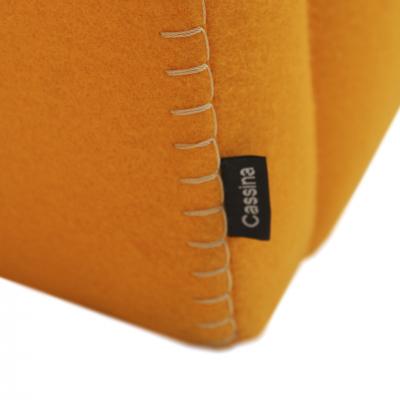  Gerrit Thomas Rietveld 20th Century Thomas Rietveld Orange Wool Fabric Pair Of Utrecht Armchairs 1935