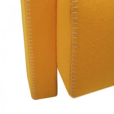  Gerrit Thomas Rietveld 20th Century Thomas Rietveld Orange Wool Fabric Pair Of Utrecht Armchairs 1935