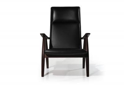  Getama Hans Wegner for Getama High back in Black Leather