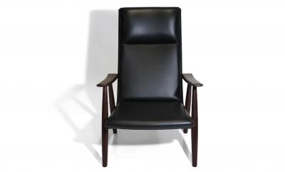  Getama Hans Wegner for Getama High back in Black Leather