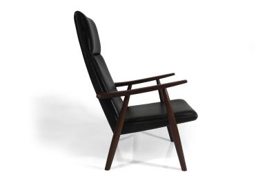  Getama Hans Wegner for Getama High back in Black Leather