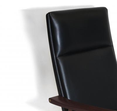  Getama Hans Wegner for Getama High back in Black Leather